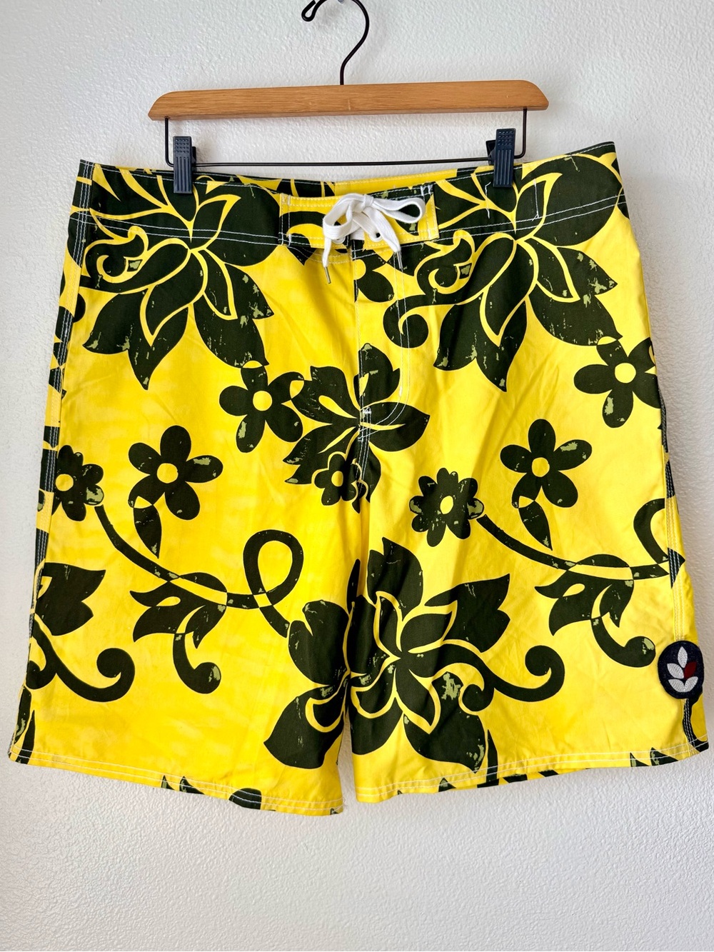 RARE! EVER Brand Men’s Sample Board Shorts Size 36 - Cotton Linen - Made in USA